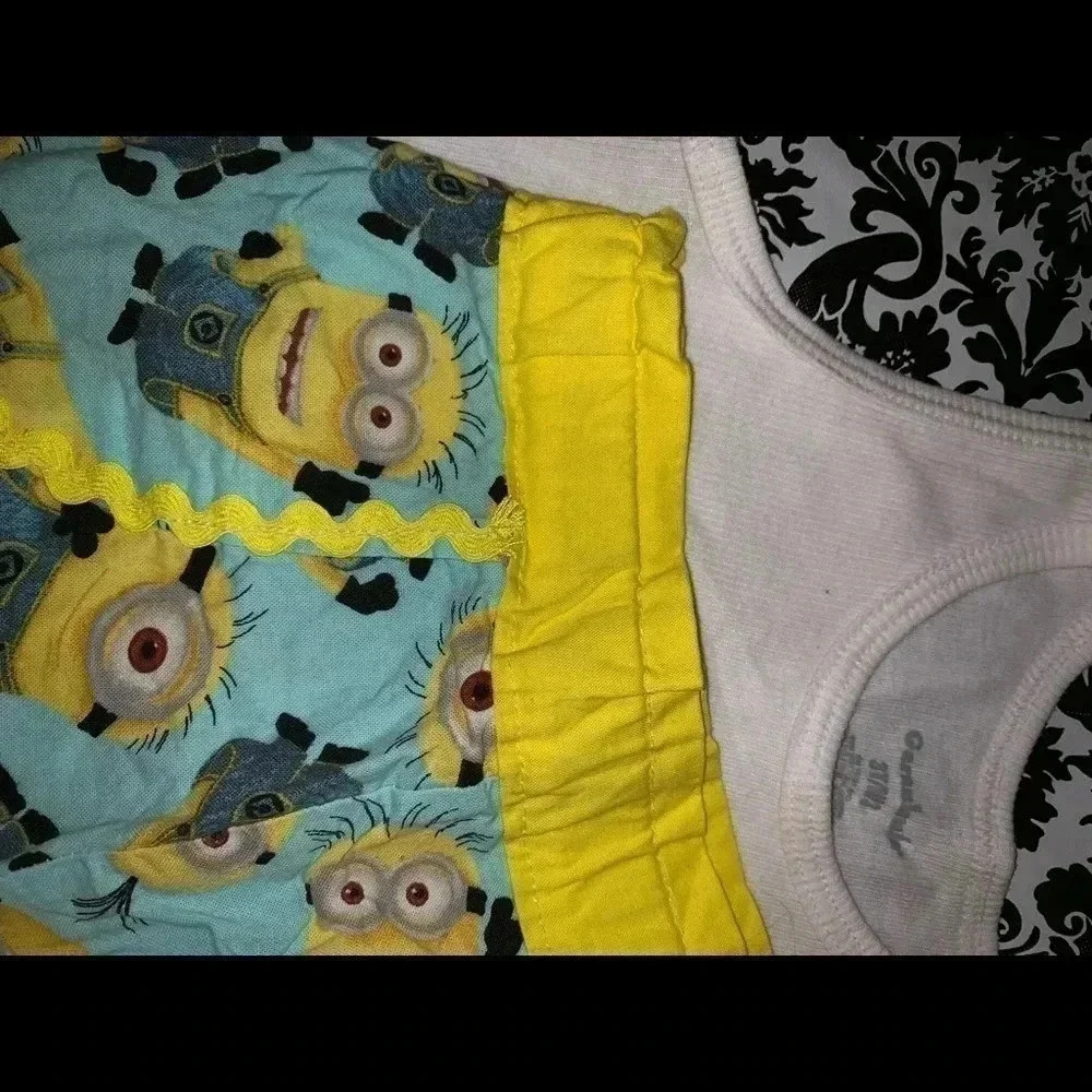 HANDMADE MINION SHORTS SET MADE FOR VACATION!! - Picture 4 of 8